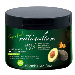 Maschera per capelli con estratto di avocado Naturalium Superfood (300ml): con effetto riparatore totale per rafforzare i capelli